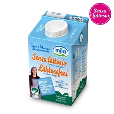 Latte UHT Senza Lattosio Parzialmente Scremato Mila - 500 ml