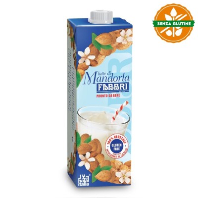 Latte di Mandorla 100% Vegetale Senza Glutine Brik Fabbri - 1000 ml