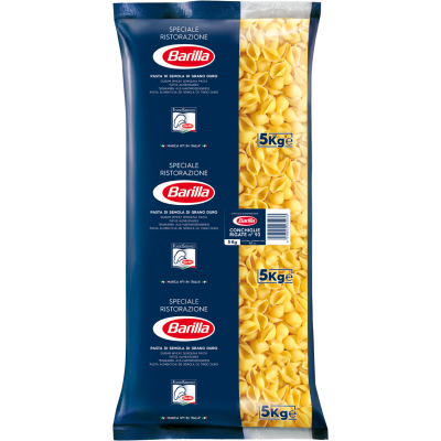 Pasta  Conchiglie Rigate Barilla - confezione da 5000