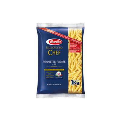 Pasta Pennette Rigate Selezione Oro di Semola di Grano Duro Barilla - confezione da 1000 g