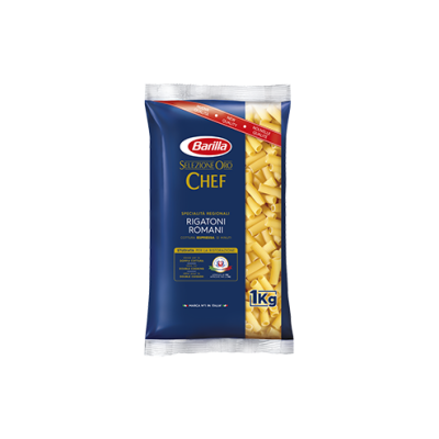 Pasta Rigatoni Romani Selezione Oro di Semola di Grano Duro Barilla - confezione da 1000 g