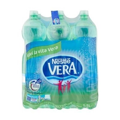 Acqua Minerale Frizzante Nestlé  Vera - 6 Bottiglie da  1,5 LT