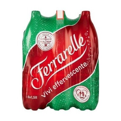 Acqua Minerale Effervescente Naturale  Ferrarelle - 6 Bottiglie da  1,5 LT