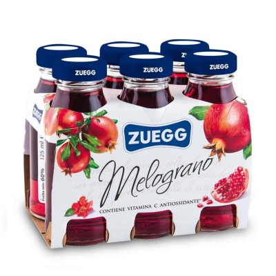 Nettare di Melograno a base di succo concentrato Zuegg - 6 x 125 ml