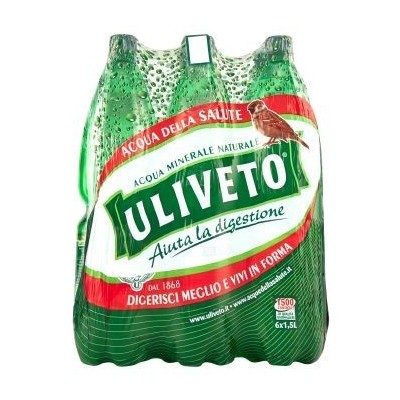 Acqua Minerale Effervescente Naturale  Uliveto - 6 Bottiglie da  1,5 LT