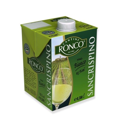 Vino Bianco Sancrispino Cantine Ronco Brick - 500 ml
