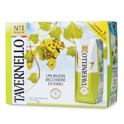Vino Bianco Brick Tavernello - 3 x 250 ml