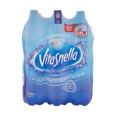 Acqua Minerale  Naturale  Vitasnella - 6 Bottiglie da  1,5 LT