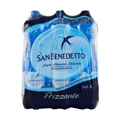 Acqua Minerale  Frizzante  San Benedetto - 6 Bottiglie da  1,5 LT