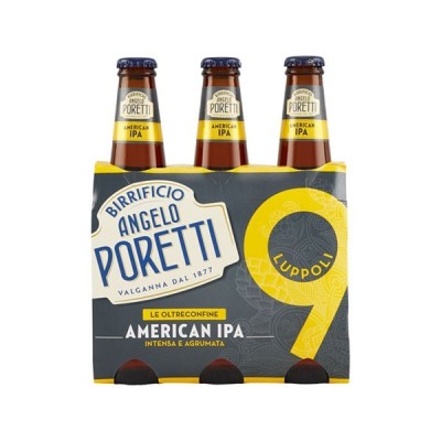 Birra  Poretti  4 Luppoli - 3 x 33 cl