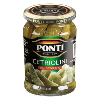 Cetriolini all'Aceto di Vino Ponti - 290 g