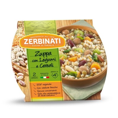 Zuppa con Legumi e Cereali Zerbinati - 620 g