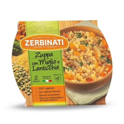 Zuppa con Miglio e Lenticchie Zerbinati - 620 g
