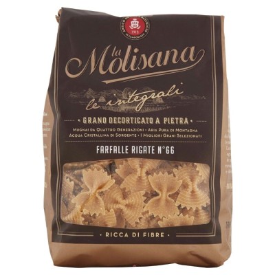 Pasta  Integrale Farfalle Rigate La Molisana - confezione da 500 g