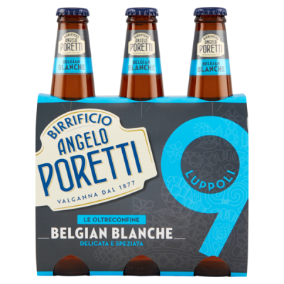 Birra  9 Luppoli Belgian Blanche Poretti - 3 x 33 cl
