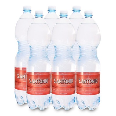 Acqua Minerale Frizzante S.Antonio - 6 Bottiglie da  1,5 LT