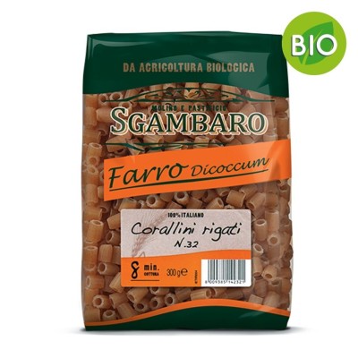 Pasta Corallini al Farro n° 32 Bio  Sgambaro - 300 g