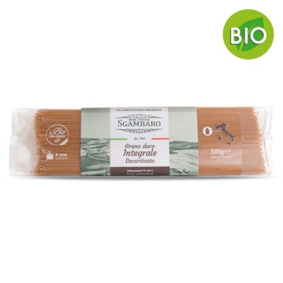 Pasta Spaghetti Integrali Bio Sgambaro - confezione da 500 g