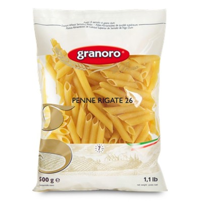 Pasta Penne Rigate n.26 Granoro - confezione da 1000 g
