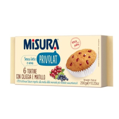 Tortina Ciliegia e Mirtilli Privolat Misura - 290 g