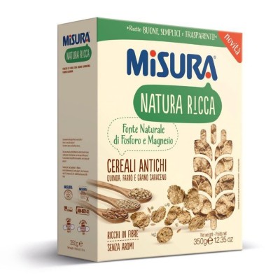 Cereali Antichi Natura Ricca Quinoa  Farro e Grano Saraceno Misura - 350 g