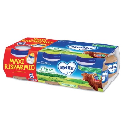 Omogeneizzato Manzo Mellin - 6 x 80 g 