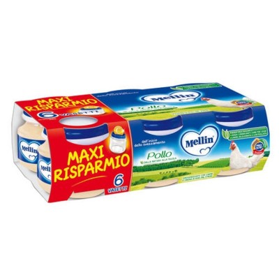 Omogeneizzato Pollo Mellin - 6 x 80 g 