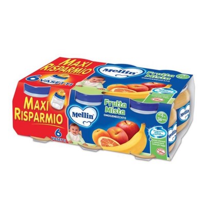 Omogeneizzato Frutta Mista Mellin - 6 X 100 g