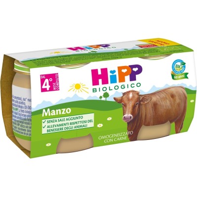Omogeneizzato Manzo Bio Hipp - 2 x 80 g 