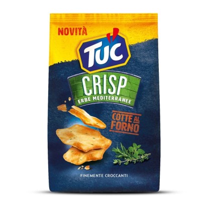 Crackers Tuc Crisp alle Erbe Mediterranee cotte al forno Saiwa - 100 g