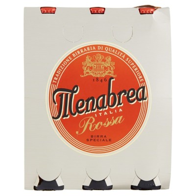 Birra  Rossa  Menabrea - 3 x 33 cl