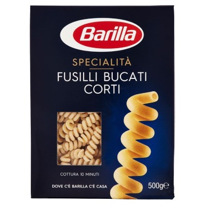Pasta  Fusilli Bucati  Corti Specialità Barilla - confezione da 500 g