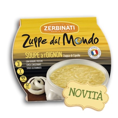 Zuppa di Cipolle Soupe a L'oignon  Zerbinati - 310 g