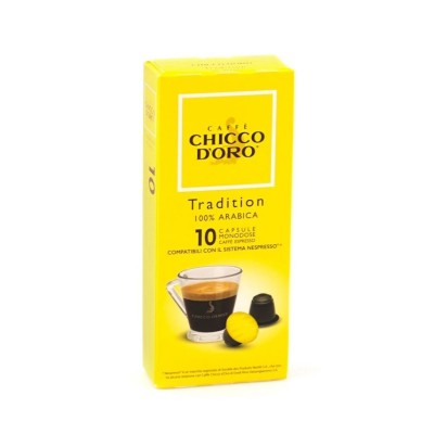 Caffè Tradition - compatibile con macchina Nespresso - Chicco D'Oro - 10 Capsule 55 g