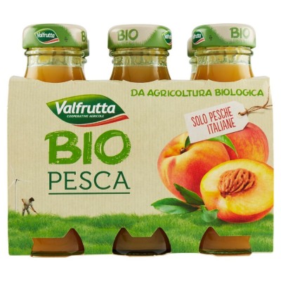 Succo e Polpa di Pesca Bio Valfrutta - 6 X 125 ml