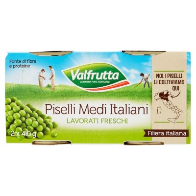 Piselli Medi Italiani Valfrutta - 2 X 410 g