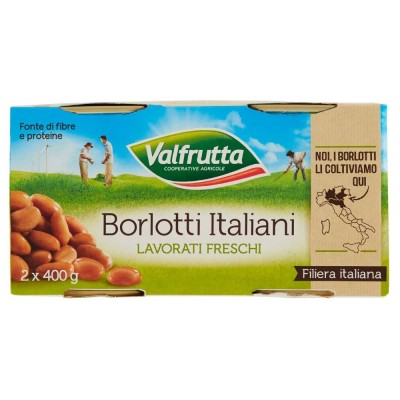Fagioli Borlotti Italiani Valfrutta - 2 X 400 g