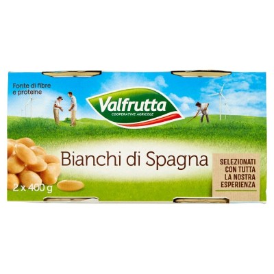 Fagioli Bianchi di Spagna Valfrutta - 2 X 400 g