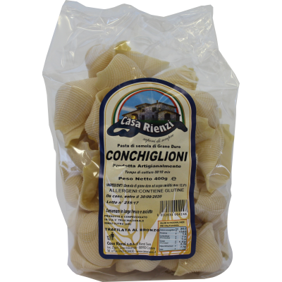 Pasta  Conchiglioni Casa Rienzi - confezione da 400 g