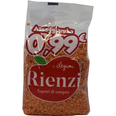 Lenticchie Decorticate Rosse Rienzi - 400 g