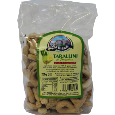 Tarallini al Finocchio Casa Rienzi - 250 g