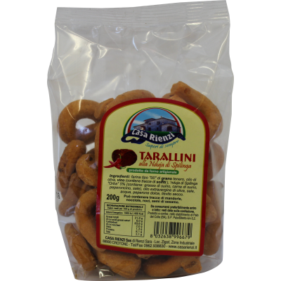 Tarallini alla Nduja di Spilinga Casa Rienzi - 200 g