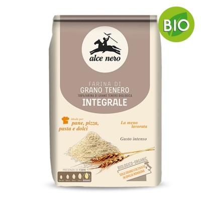 Farina di Grano Tenero Integrale BIO Alce Nero - 1 Kg