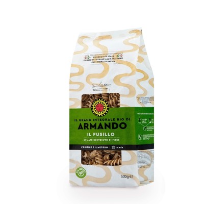 Pasta  Il Fusillo Integrale Bio  Armando - confezione da 500 g