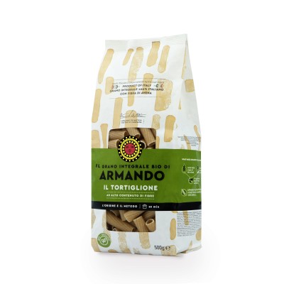 Pasta  Il Tortiglione Integrale Bio  Armando - confezione da 500 g