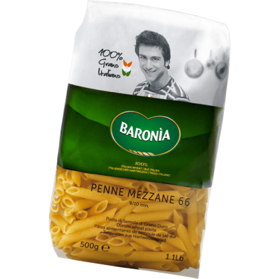 Pasta  Penne Mezzane  Baronia - confezione da 500 g