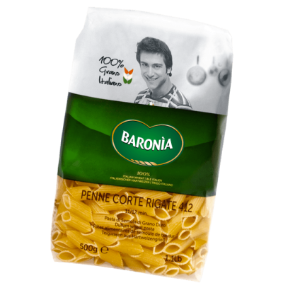 Pasta  Penne Corte Rigate Baronia - confezione da 500 g