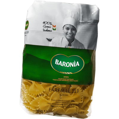 Pasta  Farfalle Baronia - confezione da 500 g