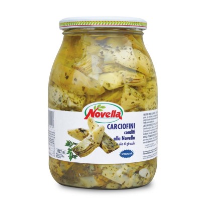 Carciofini Conditi in Olio di Girasole Novella - 950 g