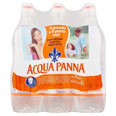 Acqua Minerale Naturale  Panna - 6 Bottiglie da  750 ml